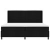 vidaXL Cama Box com colch&atilde;o com cabeceira Preto 200 x 200 cm tecido