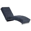 vidaXL Chaise longue de massagens camur&ccedil;a artificial cinzento