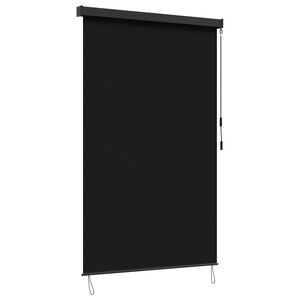 vidaXL Estores de rolo Preto 140 x 250 cm Tecido e Alum&iacute;nio