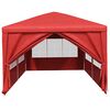 vidaXL Tenda de festa com parede Vermelho 600 x 300 x 255 cm PE e A&ccedil;o