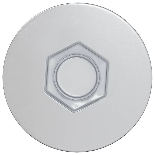 vidaXL Parafusos Confirmat 2 pcs Prateado &Oslash;7 x 50 mm Metal