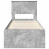 vidaXL Estrutura da Cama com cabeceira Cinza Concreto 75 x 190 cm