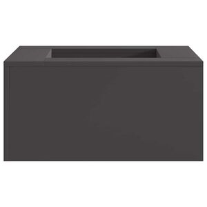 vidaXL Bowl de Fogo Preto A&ccedil;o resistente &agrave;s intemp&eacute;ries