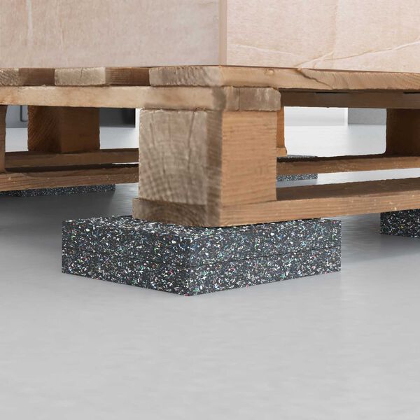 vidaXL Rolo de Borracha Preto Borracha