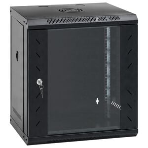 vidaXL Arm&aacute;rio bastidor de parede 12U 19" IP20 53x40x60 cm