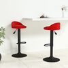 vidaXL Bancos de bar 2 pcs veludo vermelho tinto