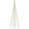 vidaXL &Aacute;rvore de Natal com espig&atilde;o 732 luzes LED 500 cm colorido