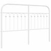 vidaXL Cabeceira de cama 135 cm metal branco