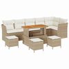 vidaXL Conjunto de Sof&aacute; de Jardim 10 unid. 6-N&uacute;mero de lugares