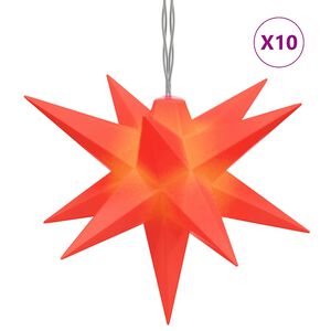 vidaXL Luzes de Natal 10 LEDs 10 cm vermelho