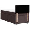 vidaXL Cama com molas/colch&atilde;o 80x200 cm tecido castanho-escuro