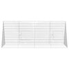 vidaXL Gaiola para galinhas Prateado 215 x 100 x 85 cm A&ccedil;o Galvanizado