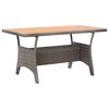 vidaXL Mesa de jardim 120x70x66 cm madeira de ac&aacute;cia maci&ccedil;a cinzento