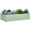 vidaXL Floreira Verde Pastel 195 x 100 x 45 cm A&ccedil;o Galvanizado