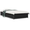 vidaXL Estrutura de cama 90x200 cm derivados de madeira/metal preto