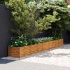 vidaXL Canteiro elevado de jardim 386x50x36 cm A&ccedil;o Corten