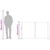 vidaXL Toldo lateral retr&aacute;til para p&aacute;tio 120x500 cm cinzento