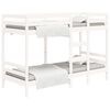 vidaXL Beliche 90x190 cm madeira de pinho maci&ccedil;a branco