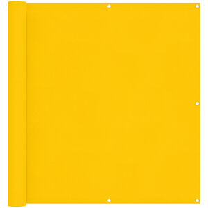 vidaXL Tela de Varanda 110 x 500 cm Tecido Oxford Retangular Amarelo