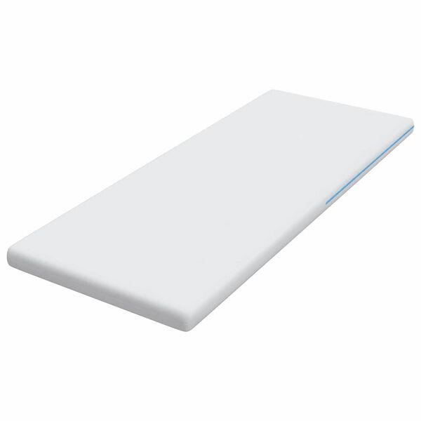 vidaXL Topper de Colch&atilde;o Branco 80 x 200 cm Tecido Jacquard