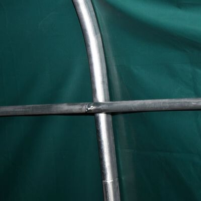 vidaXL Tenda para gado removível PVC 550 g/m² 3,3x8 m verde escuro