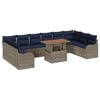 vidaXL Conjunto de Sof&aacute; de Jardim 11 unid. 10-N&uacute;mero de lugares