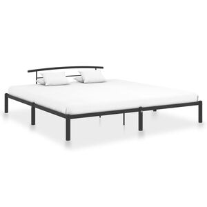 vidaXL Estrutura de cama 180x200 cm metal preto