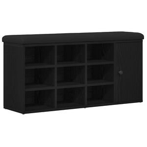 vidaXL Banco de arruma&ccedil;&atilde;o Carvalho Preto 102 x 32 x 50 cm