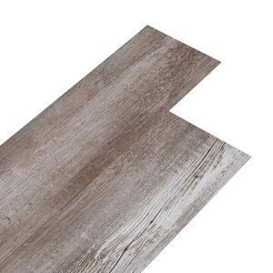 vidaXL Pranchas de Piso PVC Autoadesivas Marrom Madeira Fosco
