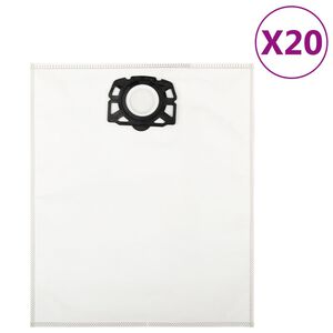 vidaXL Sacos de aspirador de p&oacute; para Karcher WD4 20 pcs