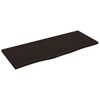 vidaXL Bancada p/ WC 100x40x2 cm madeira tratada castanho-escuro