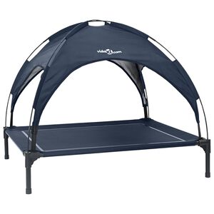 vidaXL Cama para Cachorro 90 x 81 x 80,5 cm A&ccedil;o Azul Marinho