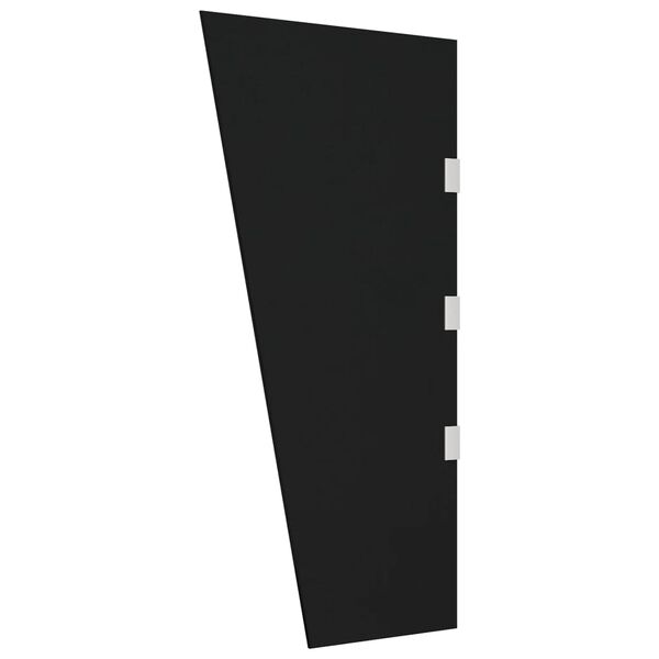 vidaXL Painel lateral p/ toldo porta 50x100 cm vidro temperado preto
