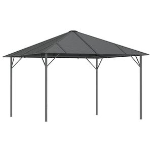 vidaXL Gazebo com telhado 3x3 m antracite