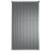 vidaXL Abrigo p/ ferramentas jardim 161x89x161cm aço galvanizado cinza