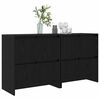 vidaXL Aparadores 2 pcs Carvalho preto 70 x 41 x 75 cm