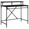 vidaXL Mesa Carvalho Preto 100 x 50 x 90 cm Derivados de Madeira