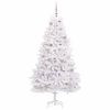 vidaXL &Aacute;rvore de Natal Articulada Artificial Branco 180 cm PVC e A&ccedil;o