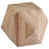 vidaXL Mesa de apoio em teca recuperada 40x40x40 cm
