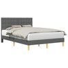 vidaXL Estrutura da Cama Cinzento-Escuro 120 x 190 cm Tecido