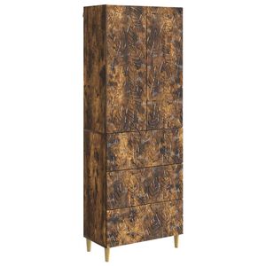 vidaXL Conjunto de Gabinete 2 pcs Carvalho Fumado 66 x 34,5 x 90 cm