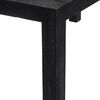 vidaXL Mesa de jantar 118x60x76 cm madeira de mangueira maci&ccedil;a preto
