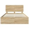 vidaXL Estrutura da Cama com cabeceira Sonoma 160 x 200 cm