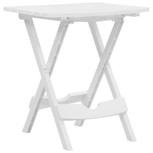 vidaXL Mesa de jardim dobr&aacute;vel 45,5x38,5x50 cm branco