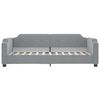 vidaXL Sofá-cama com gavetão 100x200 cm tecido cinzento-claro