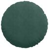 vidaXL Almofadas de Assento 2 pcs Verde Escuro Ø80 x 29 cm Veludo