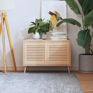 vidaXL Portas de arm&aacute;rio 2 pcs com design de persiana pinho maci&ccedil;o