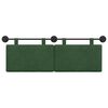 vidaXL Cabeceira Suspensa Liso Verde Selva 150 x 55 x 5 cm