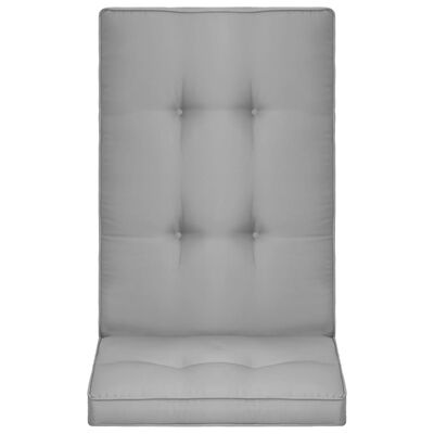 vidaXL Almofadões para cadeiras de jardim 2 pcs 120x50x5cm cinzento