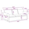 vidaXL Conjunto de Sof&aacute;s 2 pcs Cinza Escuro 215 x 82 x 80 cm tecido
